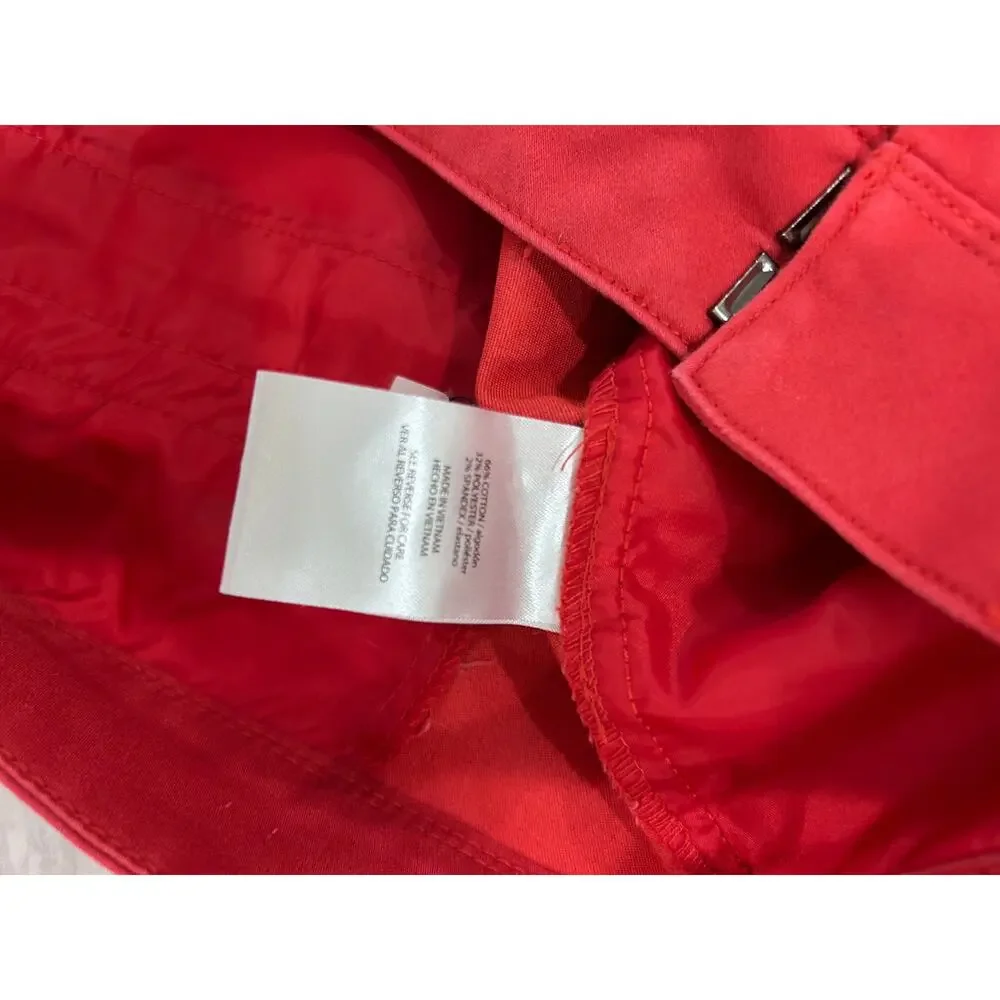 The Limited Red Scalloped Hem Shorts Size Medium / 10 | Cotton Blend Women’s - Picture 5 of 11